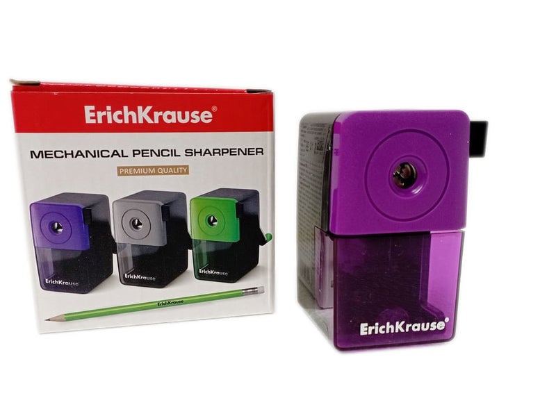 ErichKrause Mechanical Pencil Sharpener with Container - Assorted Colors - Image 3